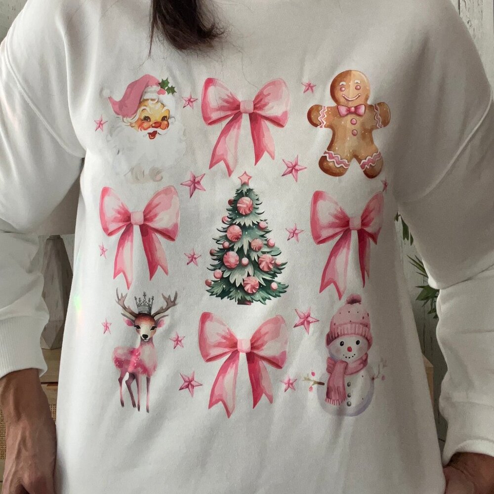 Cute Coquette Christmas Sweatshirt